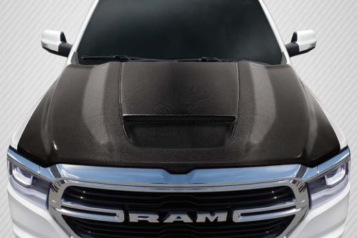 Carbon Fiber SRT Style Hood 19-up Ram 1500 Truck - Click Image to Close